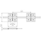 Deko-Light Modul 2835CW 1,5W 12V (20x) 26W Weiß