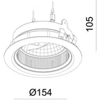 Deko-Light Tura Einsatz QR 111  Weiß