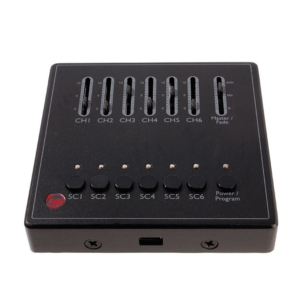 Deko-Light DMX Wandsteuerung X-Fade-6 II  Schwarz-matt
