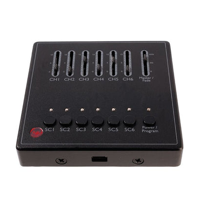 Deko-Light DMX Wandsteuerung X-Fade-6 II  Schwarz-matt
