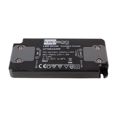 Deko-Light Flat Power Supply 700mA 6W  Schwarz