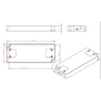 Deko-Light Flat Power Supply 700mA 12W  Schwarz