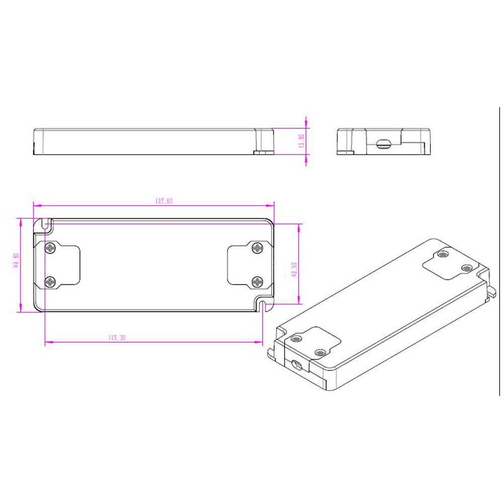 Deko-Light LED-Betriebsgeraet Kapego Flat 20W 220-240V 2-31V DC 200 sw