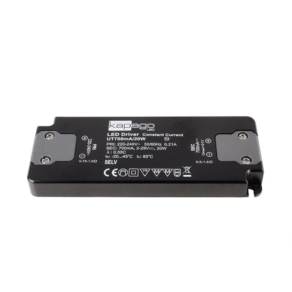 Deko-Light LED-Betriebsgeraet Kapego Flat 20W 220-240V 2-31V DC 200 sw