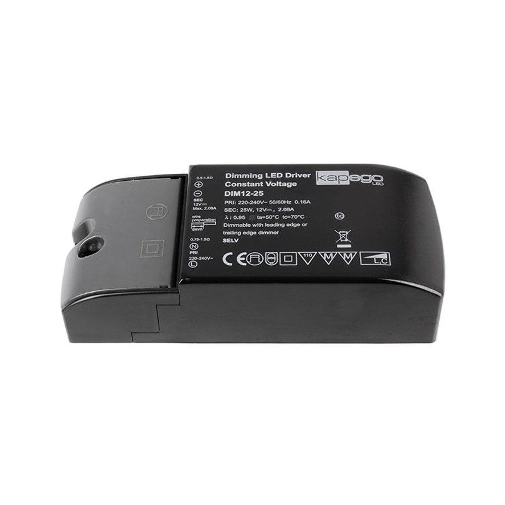 Deko-Light LED-Betriebsgeraet Kapego CV Power Supply 12V 25W dimm sw