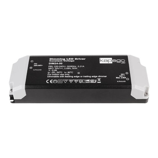 Deko-Light LED-Betriebsgeraet Kapego CV Power Supply 24V 50W dimm sw