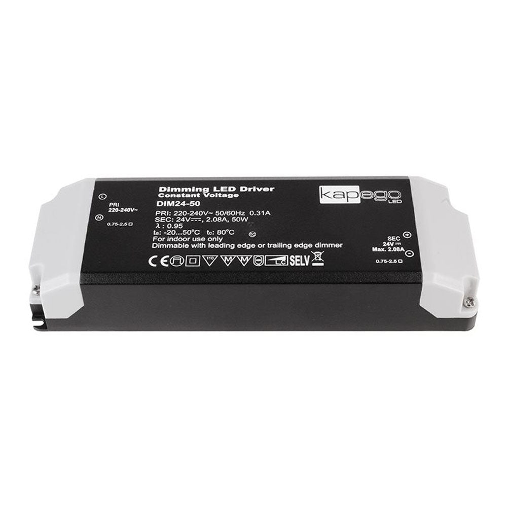 Deko-Light LED-Betriebsgeraet Kapego CV Power Supply 24V 50W dimm sw
