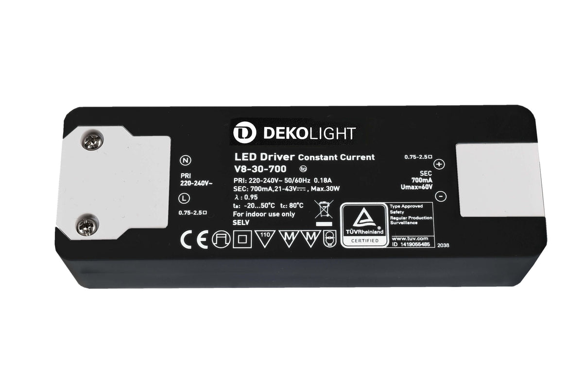 Deko-Light BASIC, CC, V8-30-700mA/30W  Schwarz