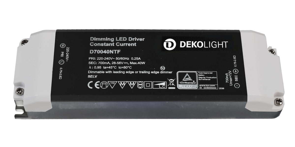 Deko-Light BASIC, DIM, CC, D70040NTF/40W  Schwarz