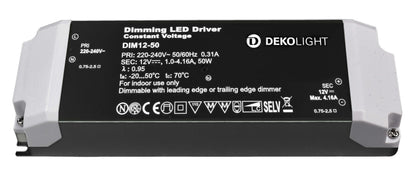 Deko-Light BASIC, DIM, CV 12V 12-50W  Schwarz