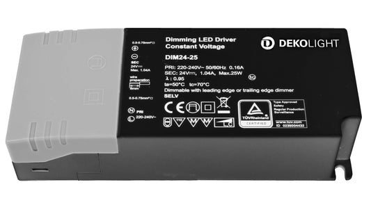 Deko-Light BASIC, DIM, CV,  24V 2,5-25W  Schwarz