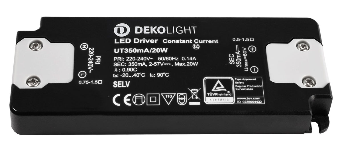 Deko-Light FLAT, CC, UT350mA/20W