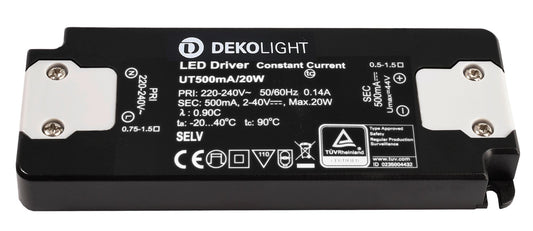 Deko-Light FLAT, CC, UT500mA/20W