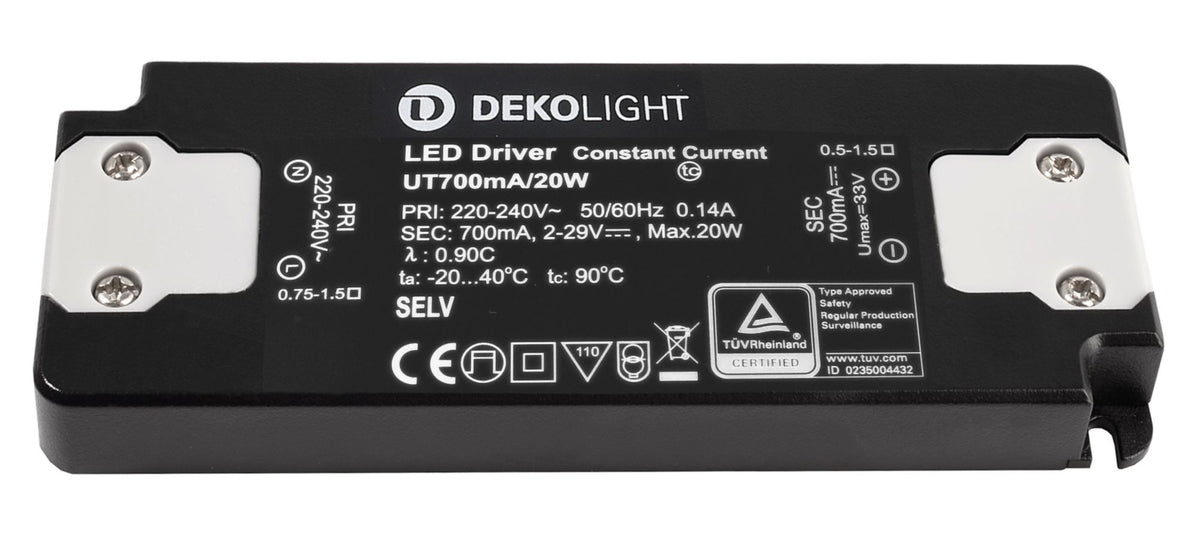 Deko-Light FLAT, CC, UT700mA/20W