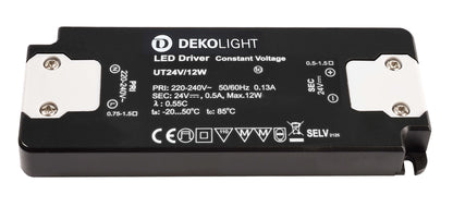 Deko-Light FLAT, CV, UT24V/12W  Schwarz