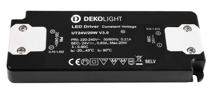 Deko-Light FLAT, CV, UT24V/20W  Schwarz