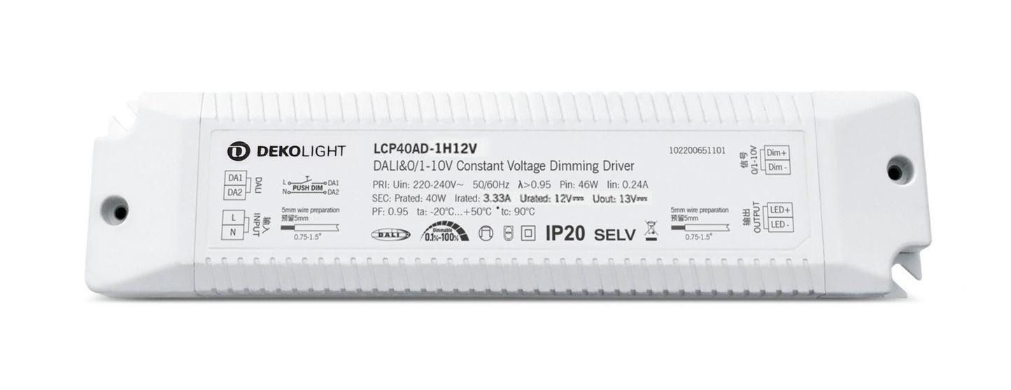 Deko-Light BASIC, DIM, CV, LCP40AD-1H12V