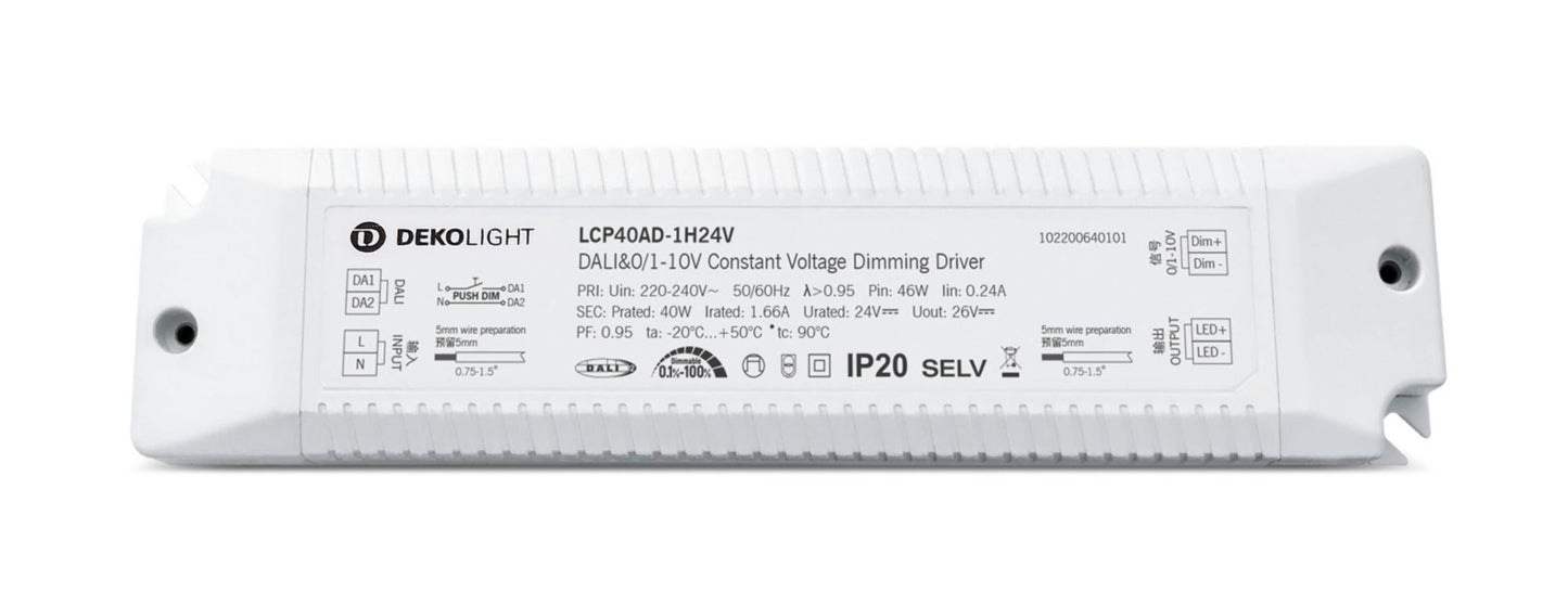 Deko-Light BASIC, DIM, CV, LCP40AD-1H24V