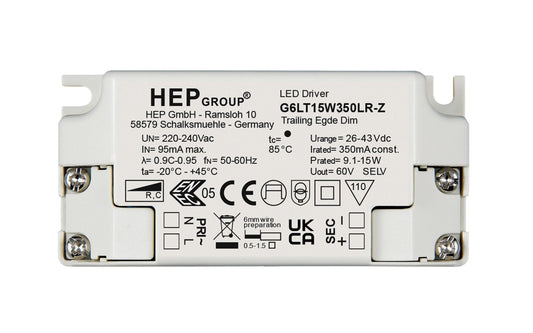 HEP HEP, DIM, CC, G6LT15W350LR-Z