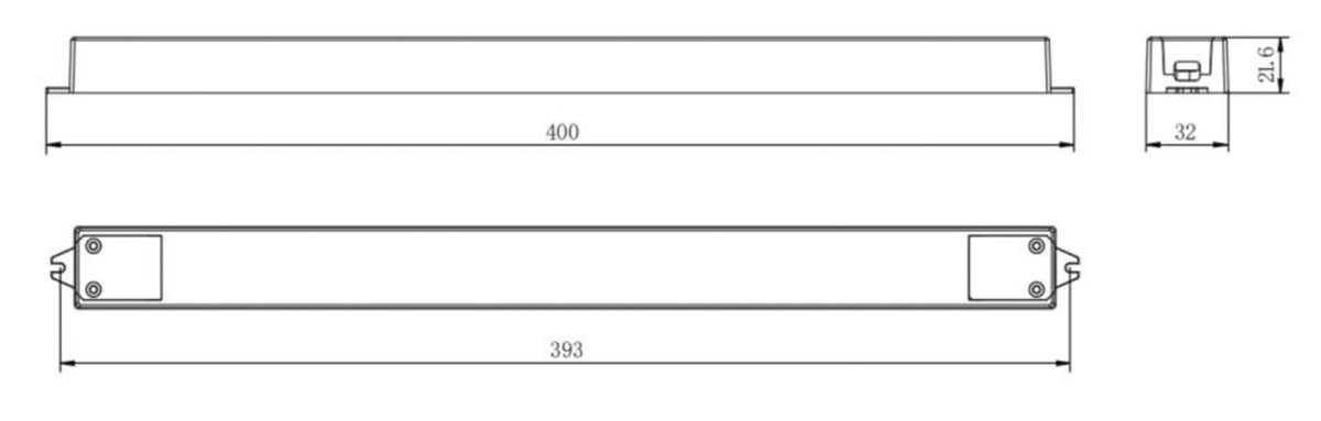 Deko-Light Long-Flat, DIM, CV, 24V 25-75W