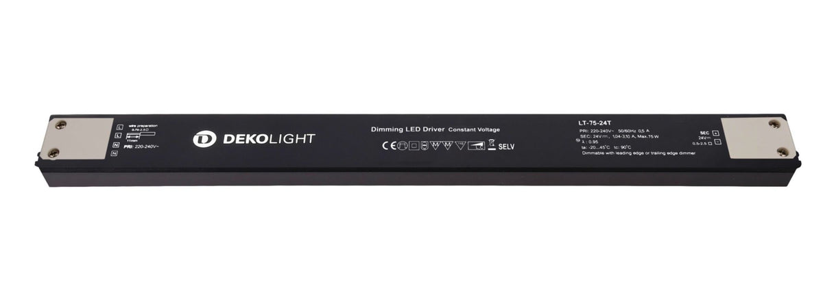 Deko-Light Long-Flat, DIM, CV, 24V 25-75W