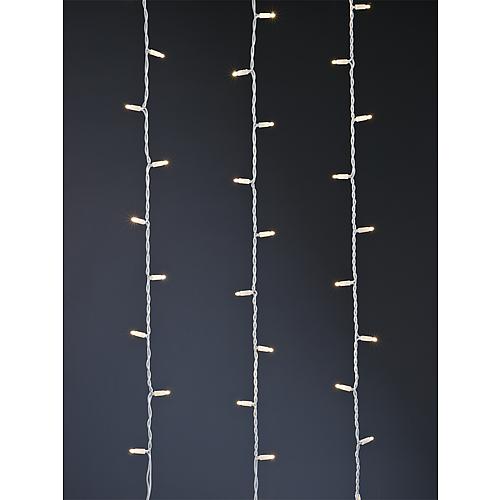 SYSTEM-LED Curtain-Extra 1x4m 466-56-14weißes Kabel, warmweiße LED
