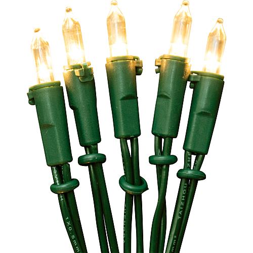 EGB LED-Lichterkette innen 35flg. grün/warmweiß4027236026846