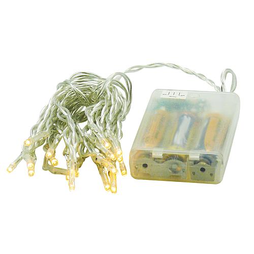 EGB LED Batterie Lichterkette 20 flg. m.Timer