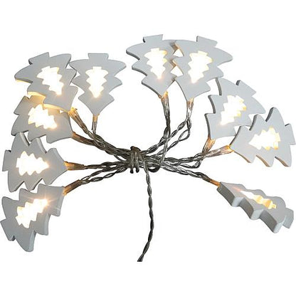 EGB Dekorationskette Holzbäume ww LED m.Timer
