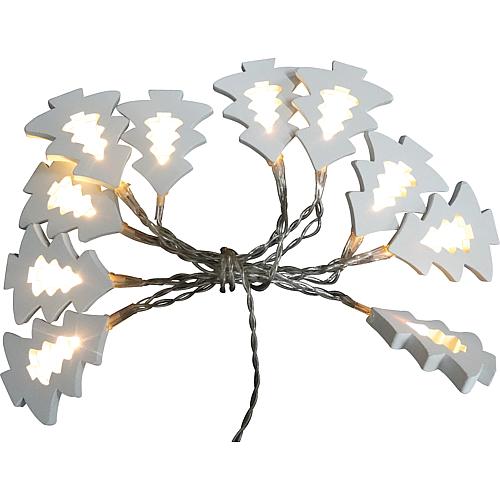 EGB Dekorationskette Holzbäume ww LED m.Timer