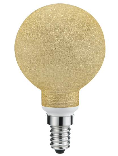 Paulmann Glas Globe 60 Minihalogen Eiskristall Bernstein
