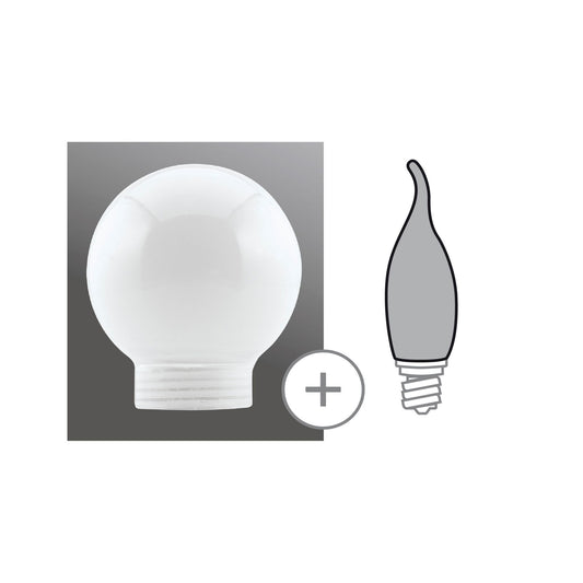 Paulmann Glas Tropfen Minihalogen Opal