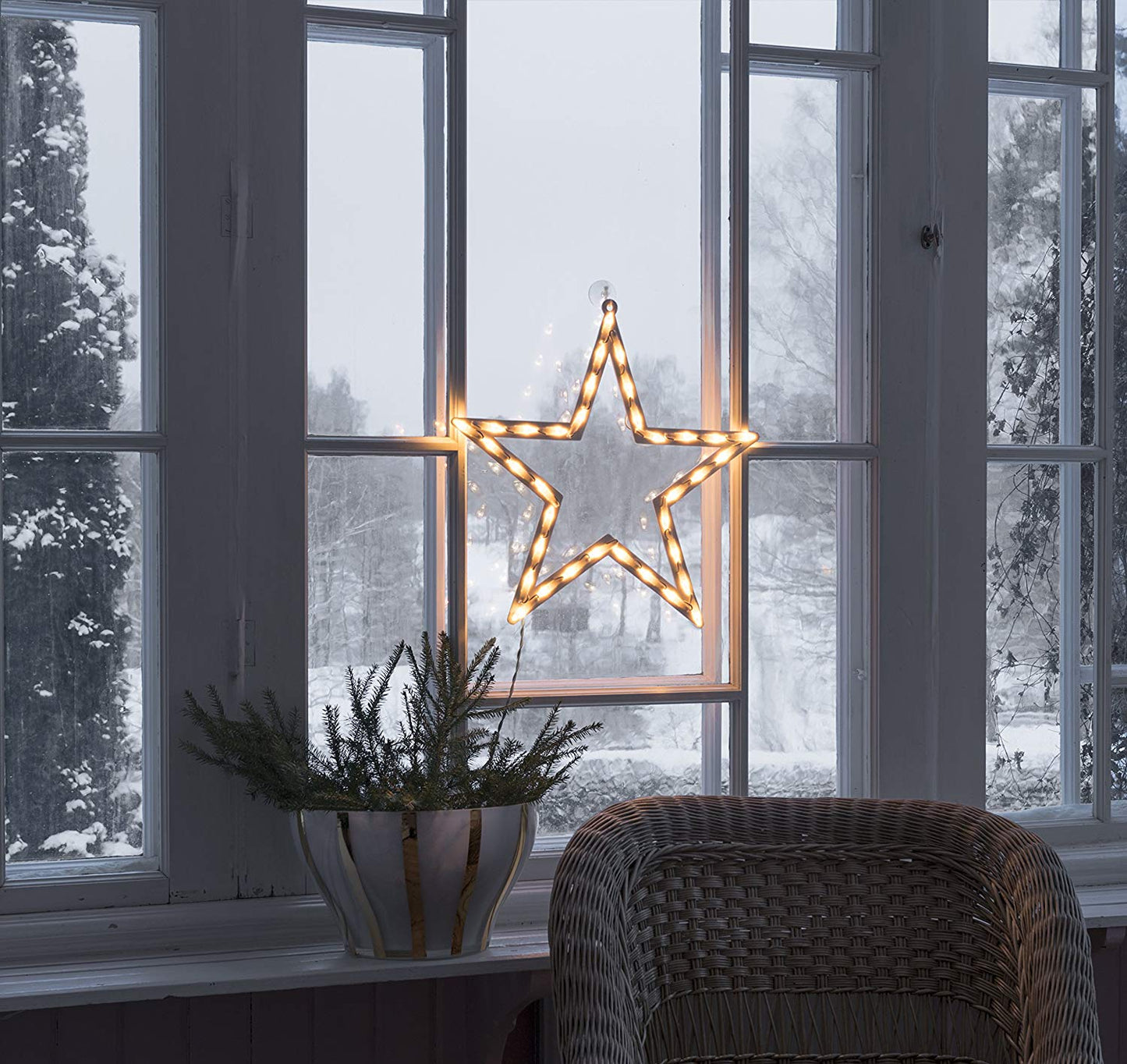 LED Fenstersilhouette Stern 35 ww LED 2164-010