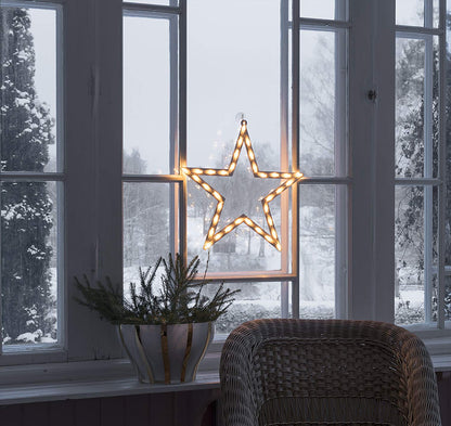 LED Fenstersilhouette Stern 35 ww LED 2164-010