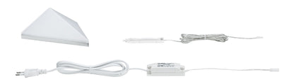 Paulmann Möbel ABL Set Kite dreieckig LED 1x6,2W 8VA 230/12V 149x143mm Alu gebürstet/Alu