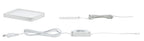 Paulmann Möbel ABL Set Vane eckig LED 1x8W 700mA 230/12V 105x104mm Weiß matt/Alu