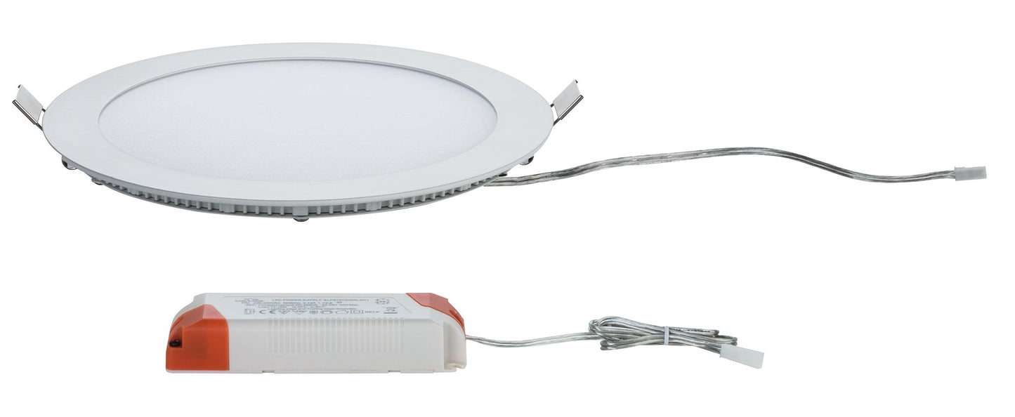 Paulmann Premium EBL Set Panel rund LED 1x14W 2700K 16VA 230V/350mA 220mm Ws matt/Alu