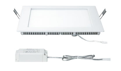 Paulmann Premium EBL Set Panel eckig LED 1x11W 2700K 12VA 230V/350mA 180mm Ws matt/Alu