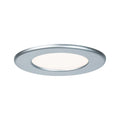 Paulmann Quality EBL Set Panel rund LED 1x6W 2700K 230V 115mm Chrom matt/Kunststoff