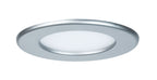 Paulmann Quality EBL Set Panel rund LED 1x6W 2700K 230V 115mm Chrom matt/Kunststoff