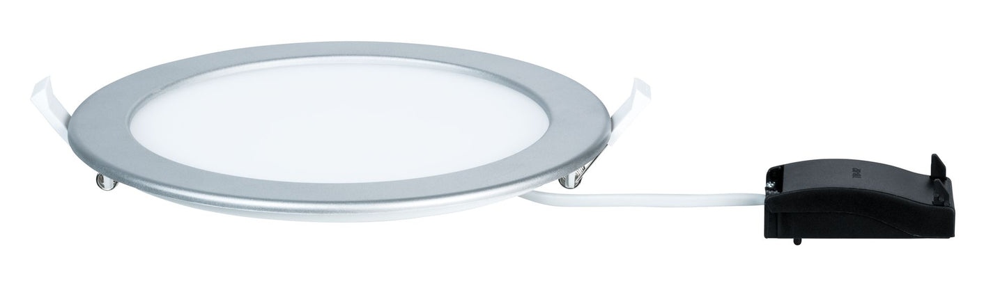 Paulmann Quality EBL Set Panel rund LED 1x18W 2700K 230V 220mm Chrom matt/Kunststoff