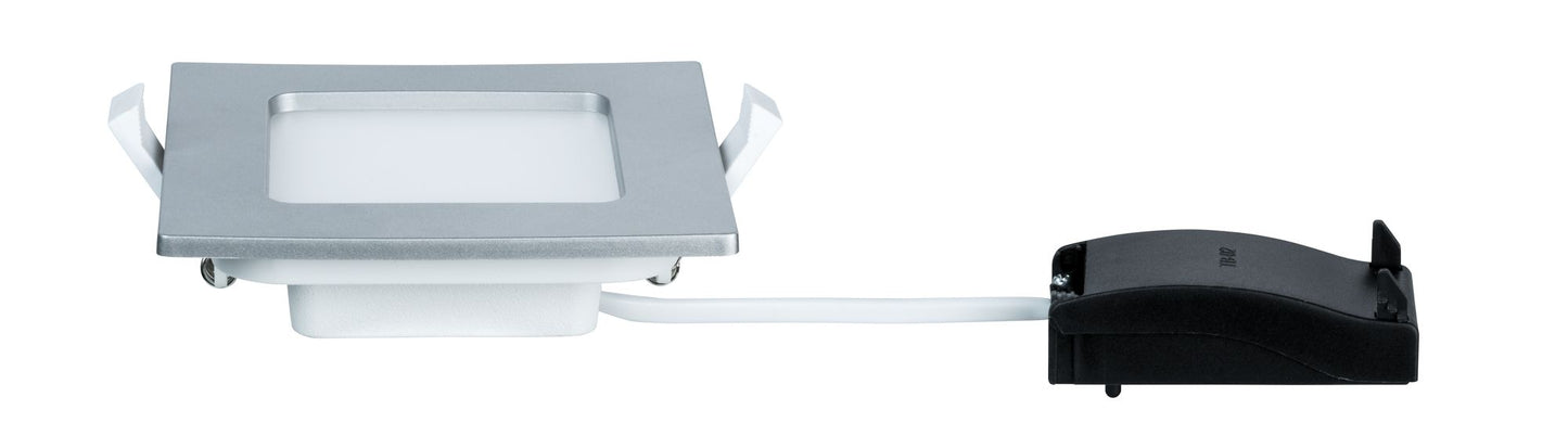 Paulmann Quality EBL Set Panel eckig LED 1x6W 2700K 230V 115x115mm Chr m/Kunststoff