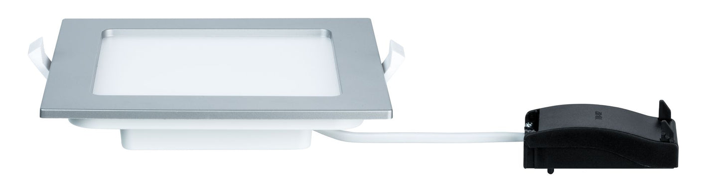 Paulmann Quality EBL Set Panel eckig LED 1x12W 2700K 230V 165x165mm Chr m/Kunststoff