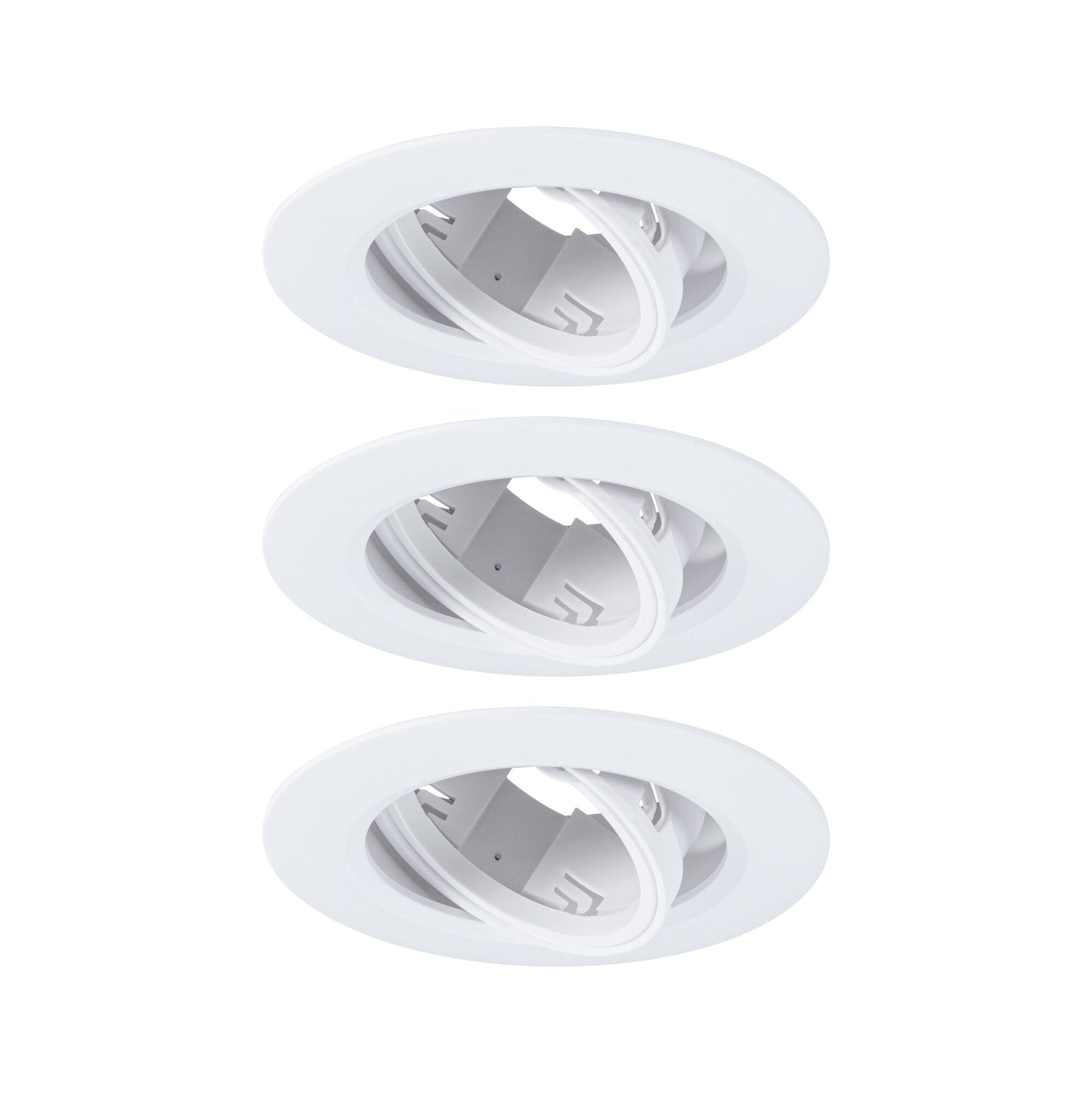 Paulmann Einbauleuchte  3er-Set schwenkbar rund 90mm 30° GU10 max. 3x10W  230V dimmbar  Weiß