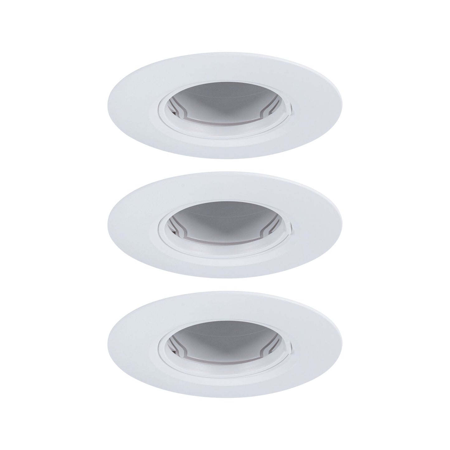 Paulmann Einbauleuchte  3er-Set starr rund 90mm  GU10 max. 3x10W  230V dimmbar  Weiß