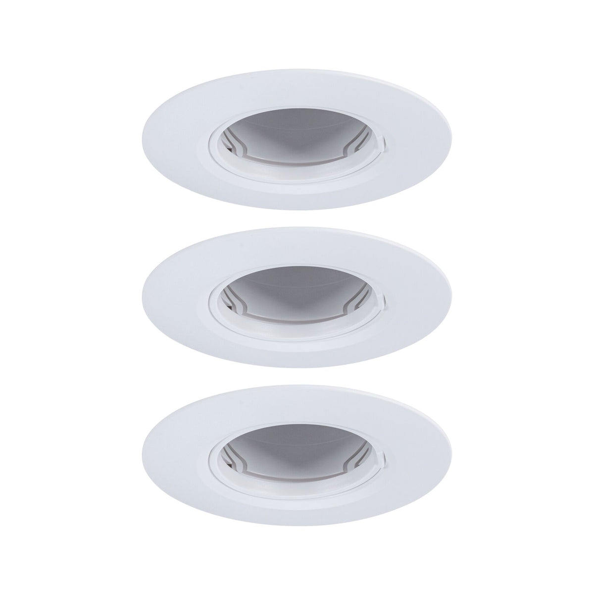 Paulmann Einbauleuchte  3er-Set starr rund 90mm  GU10 max. 3x10W  230V dimmbar  Weiß