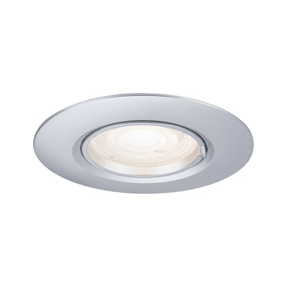 Paulmann Einbauleuchte  3er-Set starr rund 90mm  GU10 max. 3x10W  230V dimmbar  Chrom matt