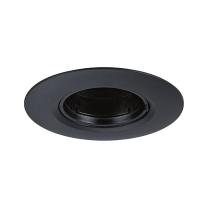 Paulmann Einbauleuchte  3er-Set starr rund 90mm  GU10 max. 3x10W  230V dimmbar  Schwarz