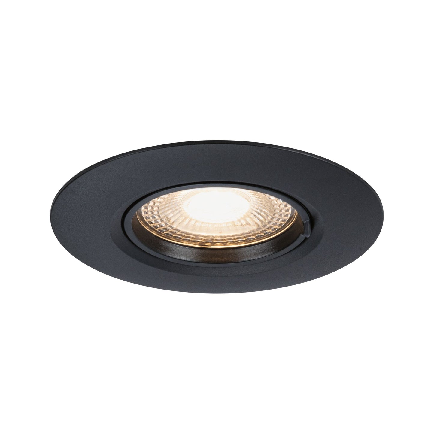 Paulmann Einbauleuchte  3er-Set starr rund 90mm  GU10 max. 3x10W  230V dimmbar  Schwarz