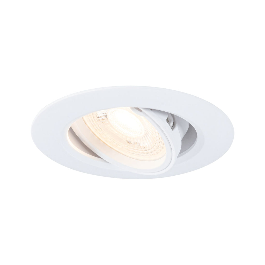 Paulmann Einbauleuchte  10er-Set schwenkbar rund 90mm 30° GU10 max. 10x10W  230V dimmbar  Weiß